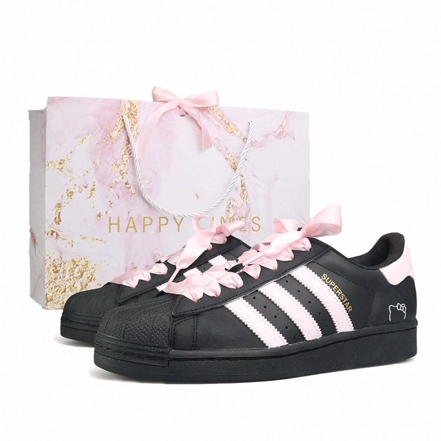 Adidas Originals SUPERSTAR Blackberry, Shopping Bag Abrasion Resistant Low top Skateboard Shoes Unisex Black Pink купить в интернет-магазине Yoocart с быстрой доставкой по России.