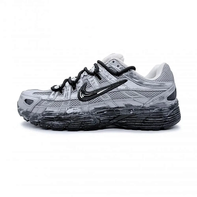 Nike P 6000 Cushioning, Wear Resistant Low top Casual City Commute Running Shoes Unisex Black Gray