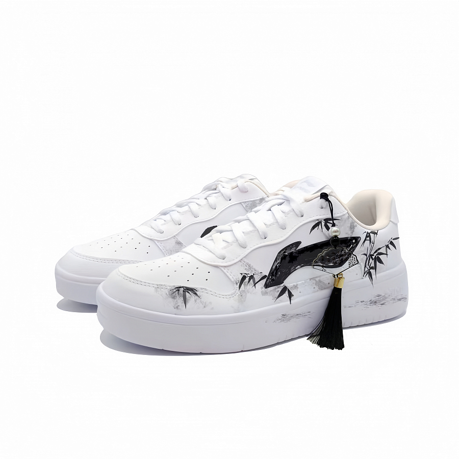 LiNing Pontoon Boats Abrasion Resistant, Lightweight, And Breathable Low top Skateboard Shoes Unisex White Black купить в интернет-магазине Yoocart с быстрой доставкой по России.