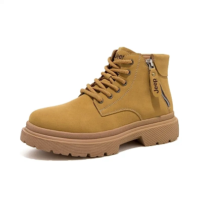 Jeep Ankle-Length Martin Boot Men's Earth Yellow