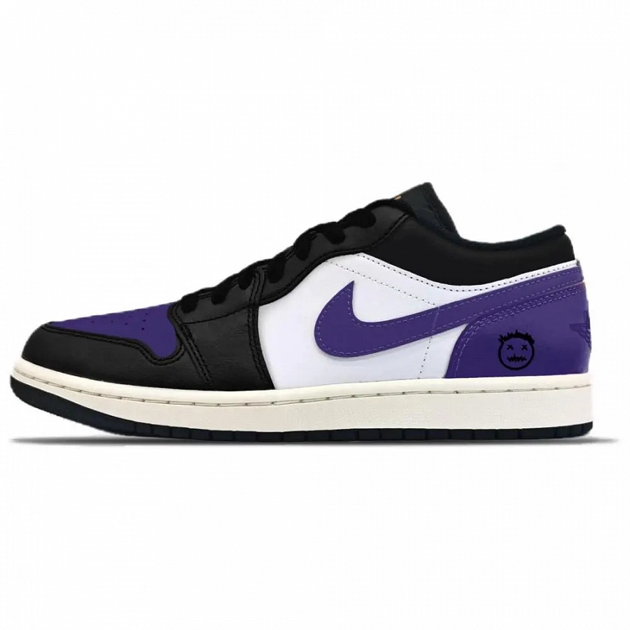 Jordan Air Jordan 1 Abrasion Resistant Vintage Basketball Shoes Unisex Purple Black купить в интернет-магазине Yoocart с быстрой доставкой по России.