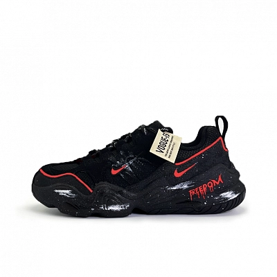Nike Tech Hera Fiery Avant Garde Cushioning, Wear Resistant Low top Casual Shoes Unisex Black