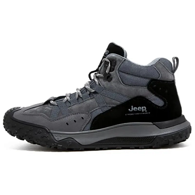 Jeep Wear-Resistant Short Outdoor Boots Men's Gray