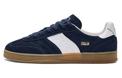 Kappa Vintage Collection Back to Back Anti Slip Wear Resistant Low Top Skateboard Shoes Unisex Blue White