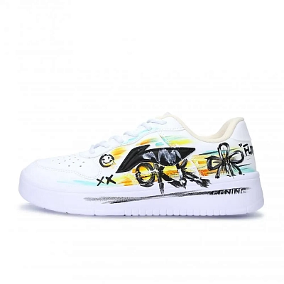LiNing Pontoon Boats Abrasion Resistant, Lightweight, And Breathable Low top Skateboard Shoes Unisex