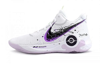 Nike KD Trey 5 IX INFINITY Mid top Basketball Shoes Unisex Purple White