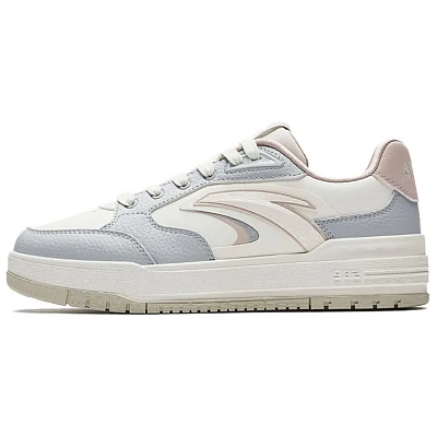 Anta 982 Abrasion Resistant Shock Absorbers Low top Skateboard Shoes Women's Frost Tower Gray Ivory White Lotus Gray