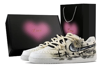 Nike Court Vision 1 Cross Ash Abrasion Resistant Slip Resistant Low top Skateboard Shoes Men's