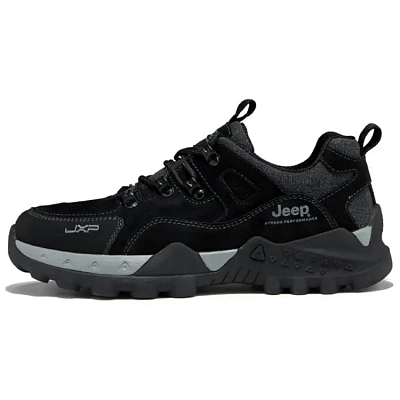 Jeep Low Top Hiking Shoes Men's Black
