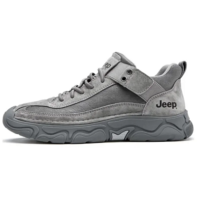 Jeep Wear-Resistant Slip-Resistant Casual Shoes Men's Gray