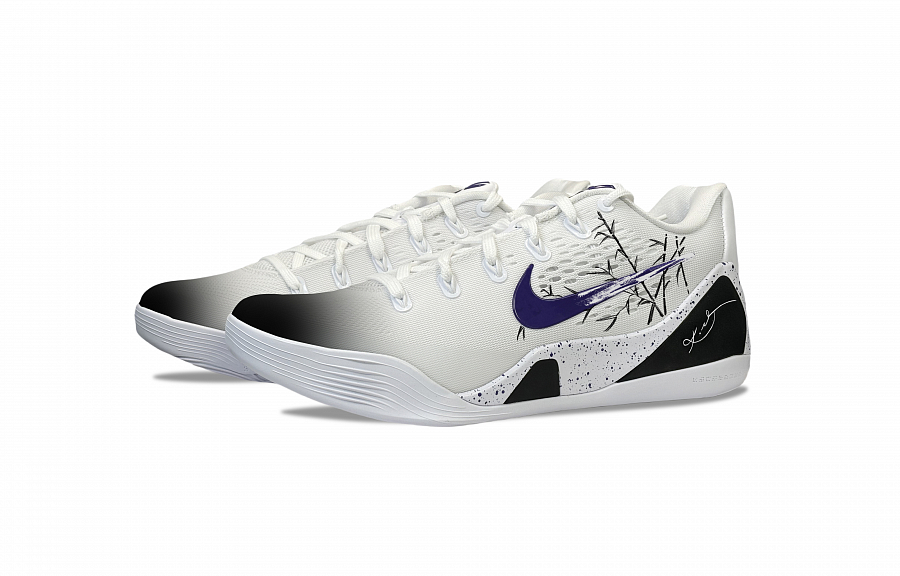 Nike Kobe 9 YDCC Ink Bamboo Cloud Step Slip Resistant Abrasion Resistant Low top Basketball Shoes Unisex White Purple купить в интернет-магазине Yoocart с быстрой доставкой по России.