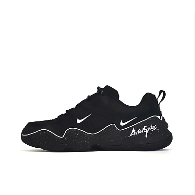Nike Tech Hera Shadow Stealth Abrasion Resistant Height Increasing Low top Casual Shoes Unisex Black