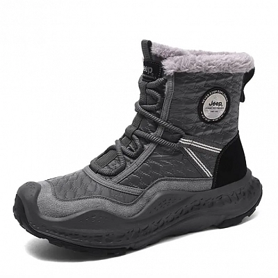 Jeep Crew Snow Boots Men's Gray