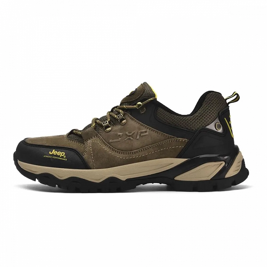 Jeep Mountaineering & Hiking Shoes Men's Low top Khaki/Black купить в интернет-магазине Yoocart с быстрой доставкой по России.