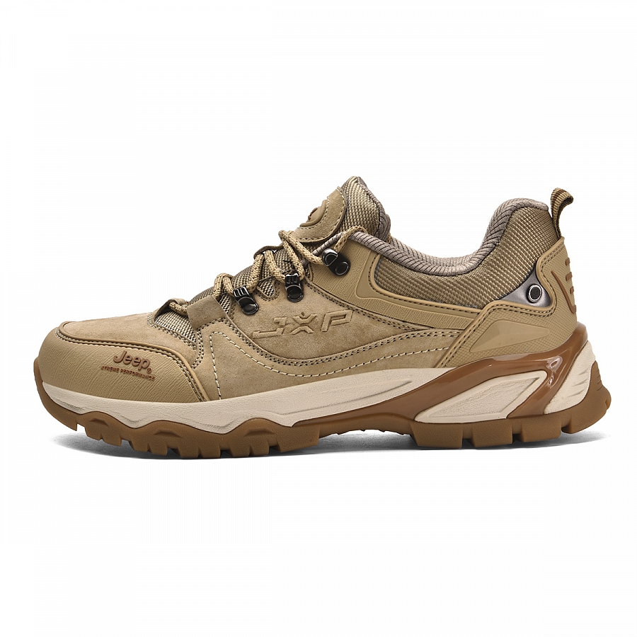 Jeep Mountaineering & Hiking Shoes Men's Low top Khaki/Black купить в интернет-магазине Yoocart с быстрой доставкой по России.