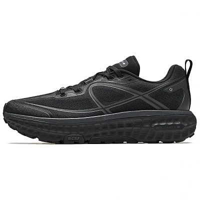 Anta Champion Full Line 2 Cushioning Abrasion Resistant Lightweight Low top Casual Running Shoes Men's Black Gray
