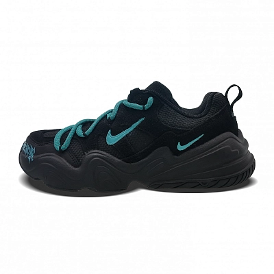 Nike Tech Hera Abrasion Resistant Low top Casual Shoes Unisex Black Blue