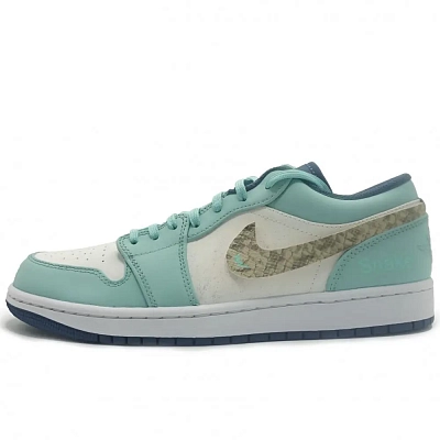 Jordan Air Jordan 1 Abrasion Resistant Low top Vintage Basketball Shoes Men's Green