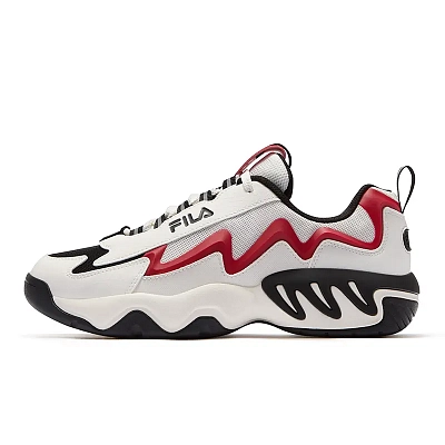 FILA FUSION SHOCK Electric Glow Shoes Basketball Shoes Men's White Red