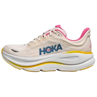 HOKA ONE ONE Bondi 9 Breathable Running Shoes Women's Beige D Width