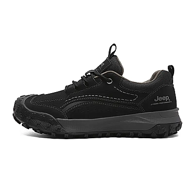 Jeep Wear-resistant And Lightweight Low-Top Outdoor Shoes Men's Black