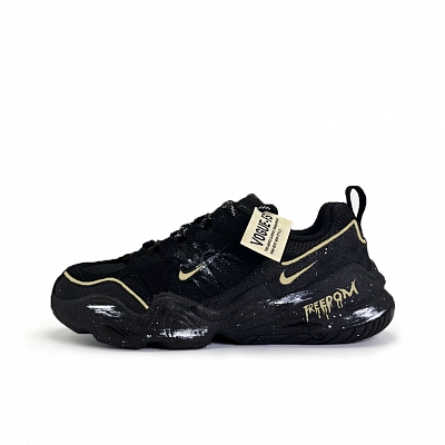 Nike Tech Hera Golden Mango Vanguard Cushioning Abrasion Resistant Breathable Low top Casual Shoes Unisex Black