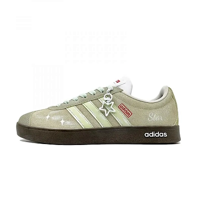 Adidas VL Court 2.0 Skateboard Shoes Unisex Low top Green