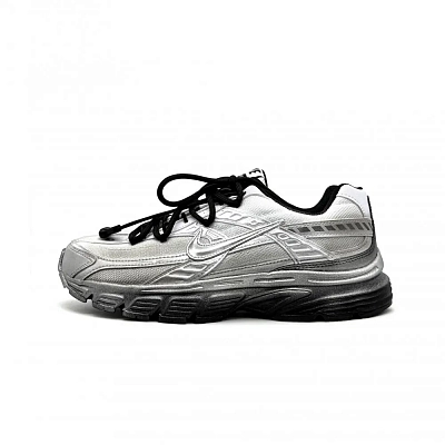 Nike Initiator Cushioning Abrasion Resistant Breathable Coverage Low top Running Shoes Unisex Black Silver
