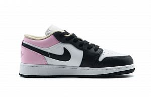 Jordan Air Jordan 1 Cushioning, Wear Resistant Low top Vintage Basketball Shoes Unisex Pink 1 4294544