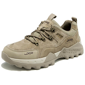 Jeep Abrasion Resistant Low Top Hiking Shoes Men's Light Khaki 1 4294550