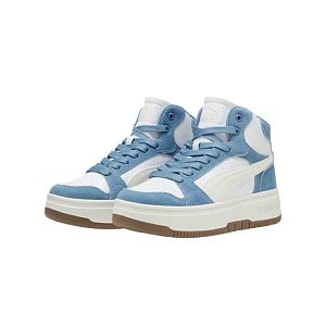 PUMA Rebound Femme Slip Resistant Mid top Skateboard Shoes Women's Blue 2 4294595