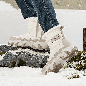 Jeep Wear-Resistant Short Mid-Calf Snow Boots Men's 2 4294611
