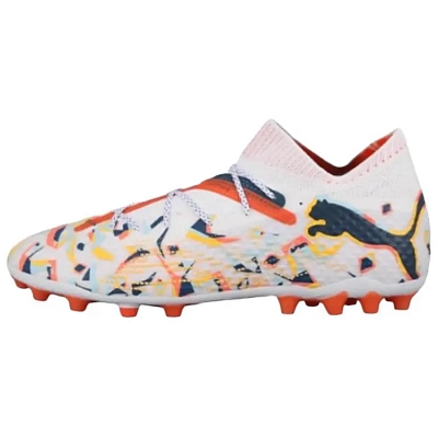 PUMA FUTURE 7 Soccer Shoes Men's White Orange Blue