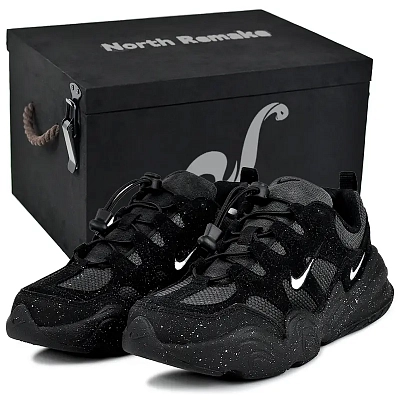 Nike Tech Hera Abrasion Resistant Low top Casual Shoes Unisex Black