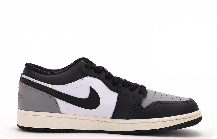 Jordan Air Jordan 1 Abrasion Resistant Coverage Low top Vintage Basketball Shoes Men's Black Gray купить в интернет-магазине Yoocart с быстрой доставкой по России.