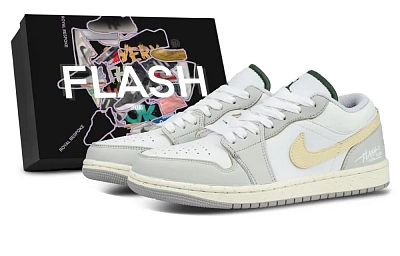 Jordan Air Jordan 1 Milk Frother, Box Included Low top Vintage Basketball Shoes Unisex Greige