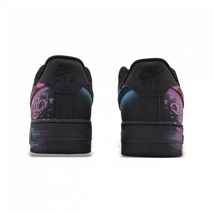 Nike Air Force 1 Cyber Neon Abrasion Resistant Low top Skateboard Shoes Unisex Black Purple Yellow купить в интернет-магазине Yoocart с быстрой доставкой по России.