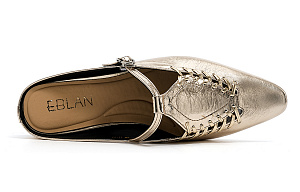 EBLAN Closed Toe Slippers Women's Gold 2 4302611