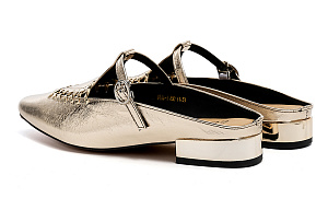 EBLAN Closed Toe Slippers Women's Gold 3 4302612