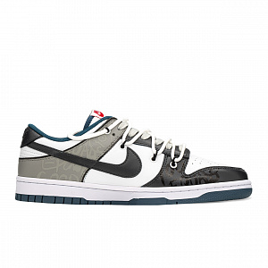 Nike Dunk Slip Resistant Abrasion Resistant Low top Skateboard Shoes Men's Black Gray 2 4307669
