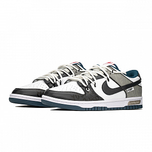 Nike Dunk Slip Resistant Abrasion Resistant Low top Skateboard Shoes Men's Black Gray 3 4307670