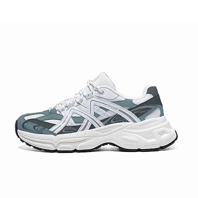 Kappa Abrasion Resistant Breathable Low top Chunky Sneakers Unisex Cyan