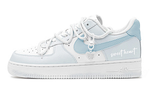 Nike Air Force 1 Slip Resistant Low top Skateboard Shoes Men's Blue White 1 4319963