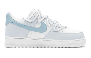 Nike Air Force 1 Slip Resistant Low top Skateboard Shoes Men's Blue White 2 4319964
