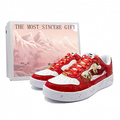 LiNing Pontoon Boats Slip Resistant Abrasion Resistant Low top Skateboard Shoes Women's Red