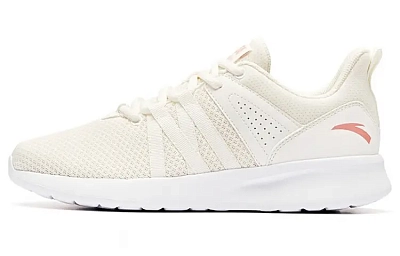 Anta Running Collection Breathable Low top Running Shoes Women's White Pink