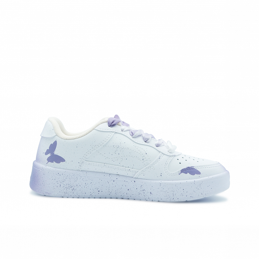 LiNing Pontoon Boats Slip Resistant And Abrasion Resistant Coverage Low Top Skateboard Shoes Women's White Purple купить в интернет-магазине Yoocart с быстрой доставкой по России.