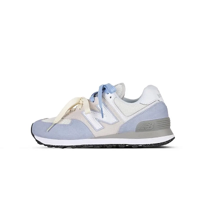 New Balance NB 574 Cushioning, Wear Resistant Low Top Running Shoes Unisex Washed Blue