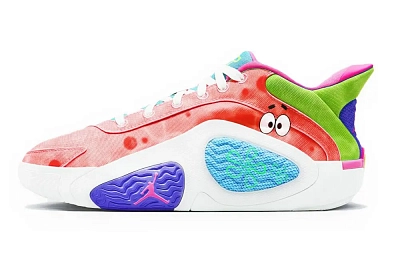 Jordan Tatum 2 Shock Absorbers Mid Top Basketball Shoes Unisex Watermelon Red