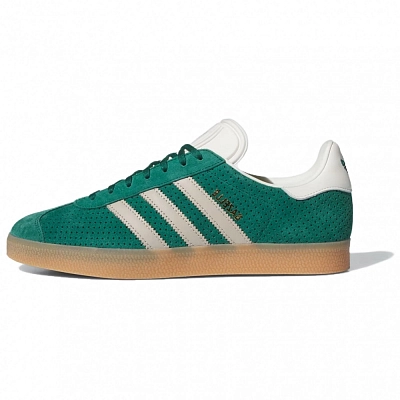 Adidas Gazelle Collegiate Green Wonder Beige Gold Metallic
